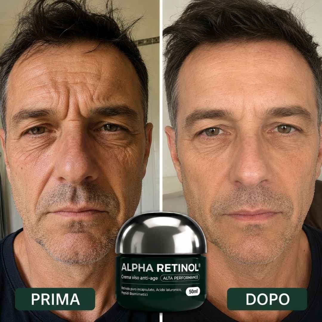 Prima e dopo Alpha Retinol 2