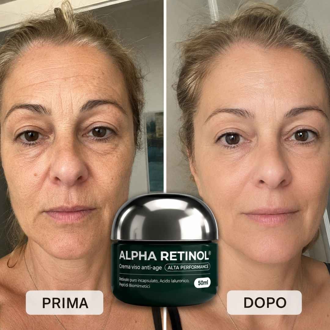 Prima e dopo Alpha Retinol 3
